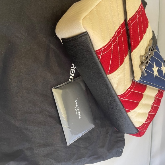 Saint Laurent Medium College Bag in American Flag - Picture 13 of 16